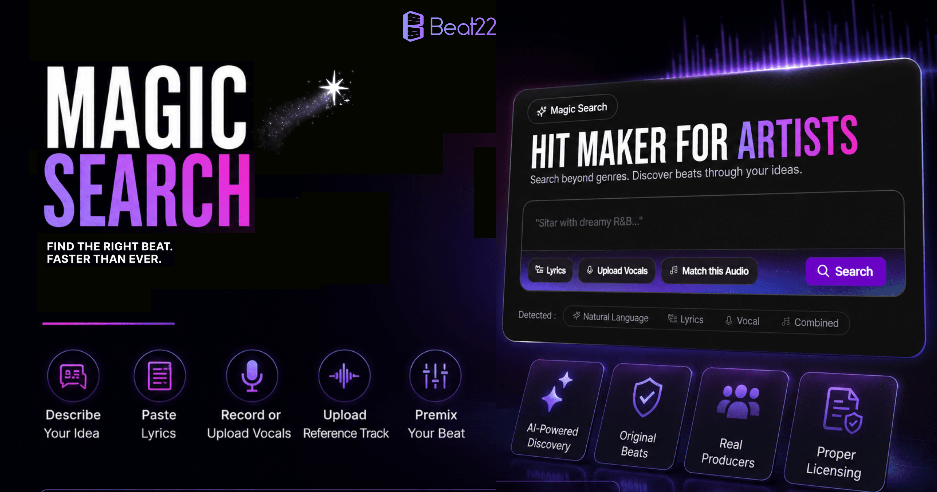 Beat22 Launches Magic Search: The Future of AI-Powered Beat Discovery