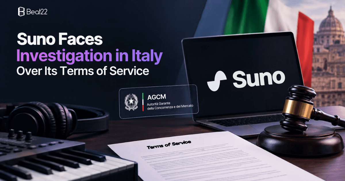 Suno Faces Investigation in Italy Over Its Terms of Service