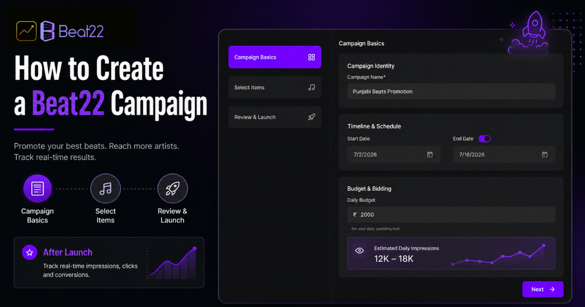 How to Create a Beat22 Campaign